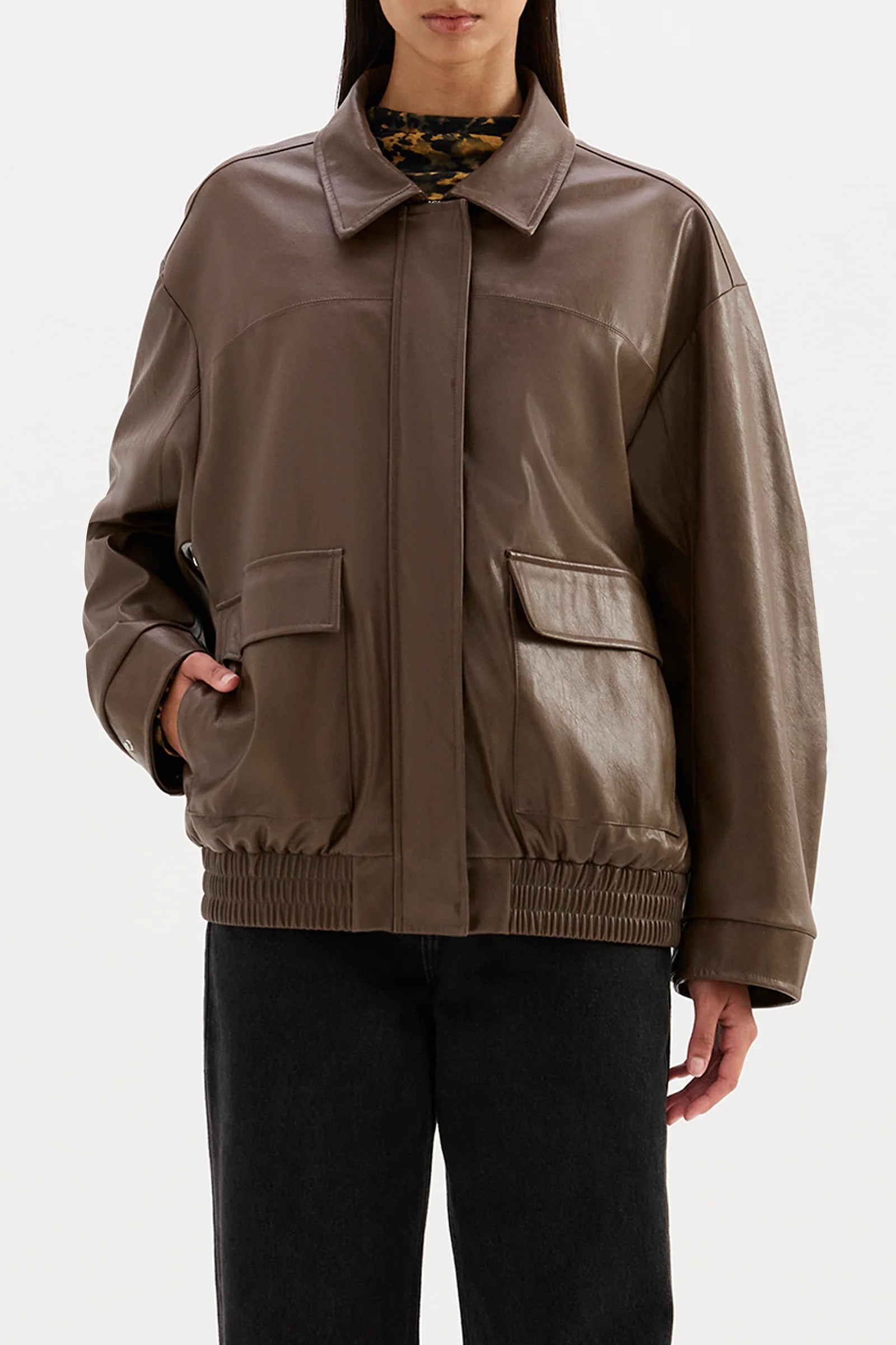 Lyla vegan jacket, umber