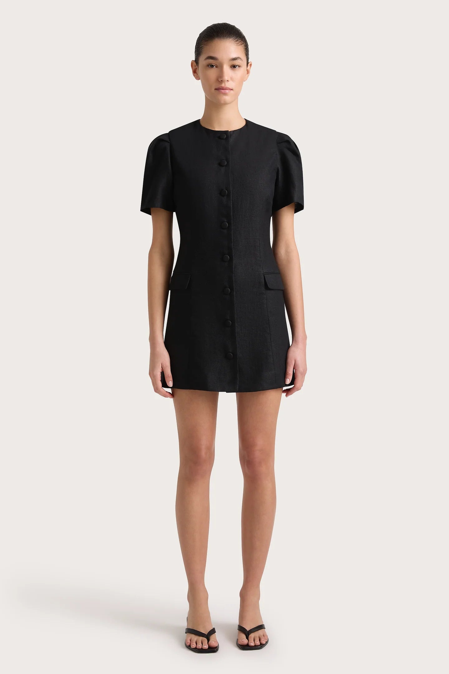 emma mini dress, black