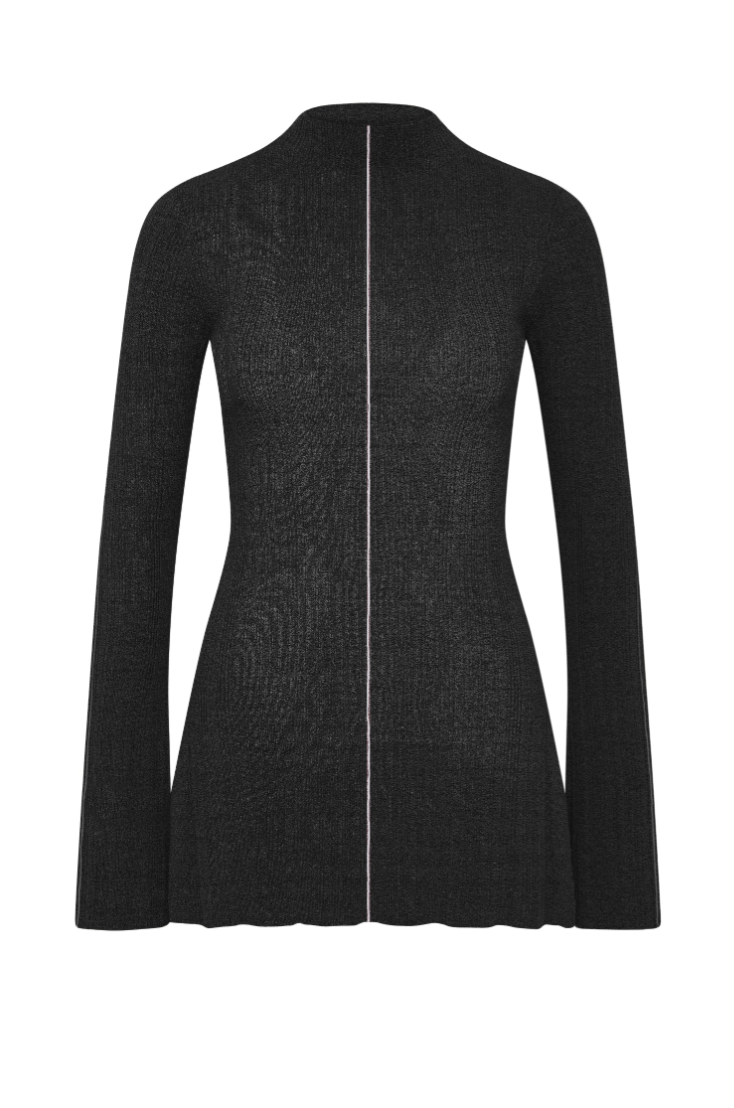 Sedona knit top, black