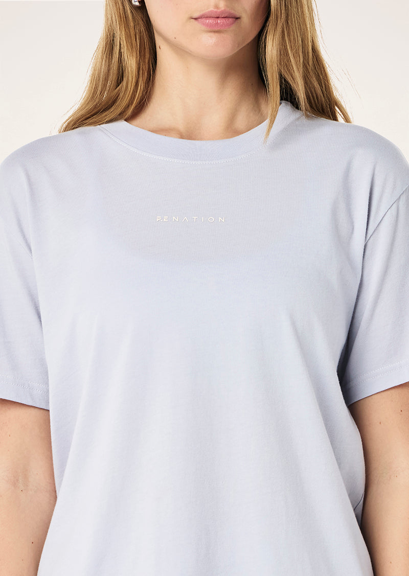 Shift tee, heather blue