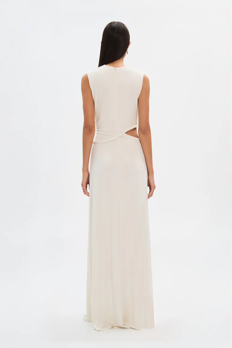 The Sierra Cupro Maxi Dress, Ivory