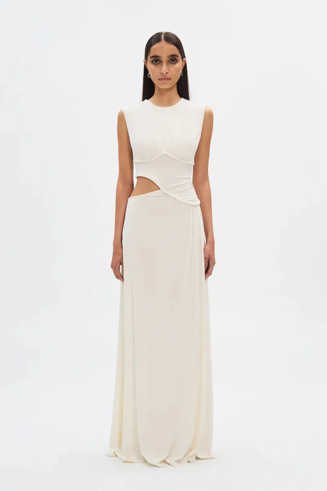 The Sierra Cupro Maxi Dress, Ivory