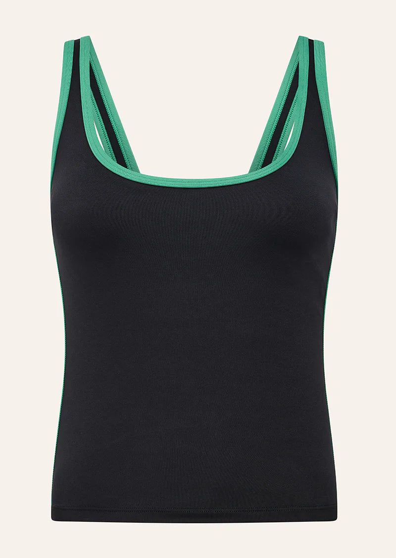 Solis scoop tank, black/amazon