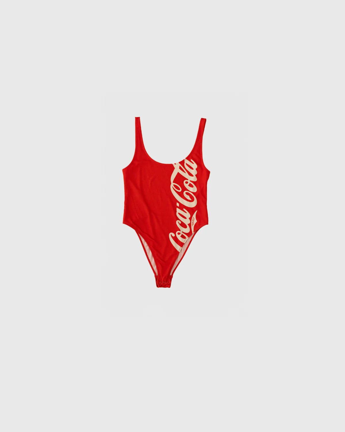 classic coke bodysuit, red