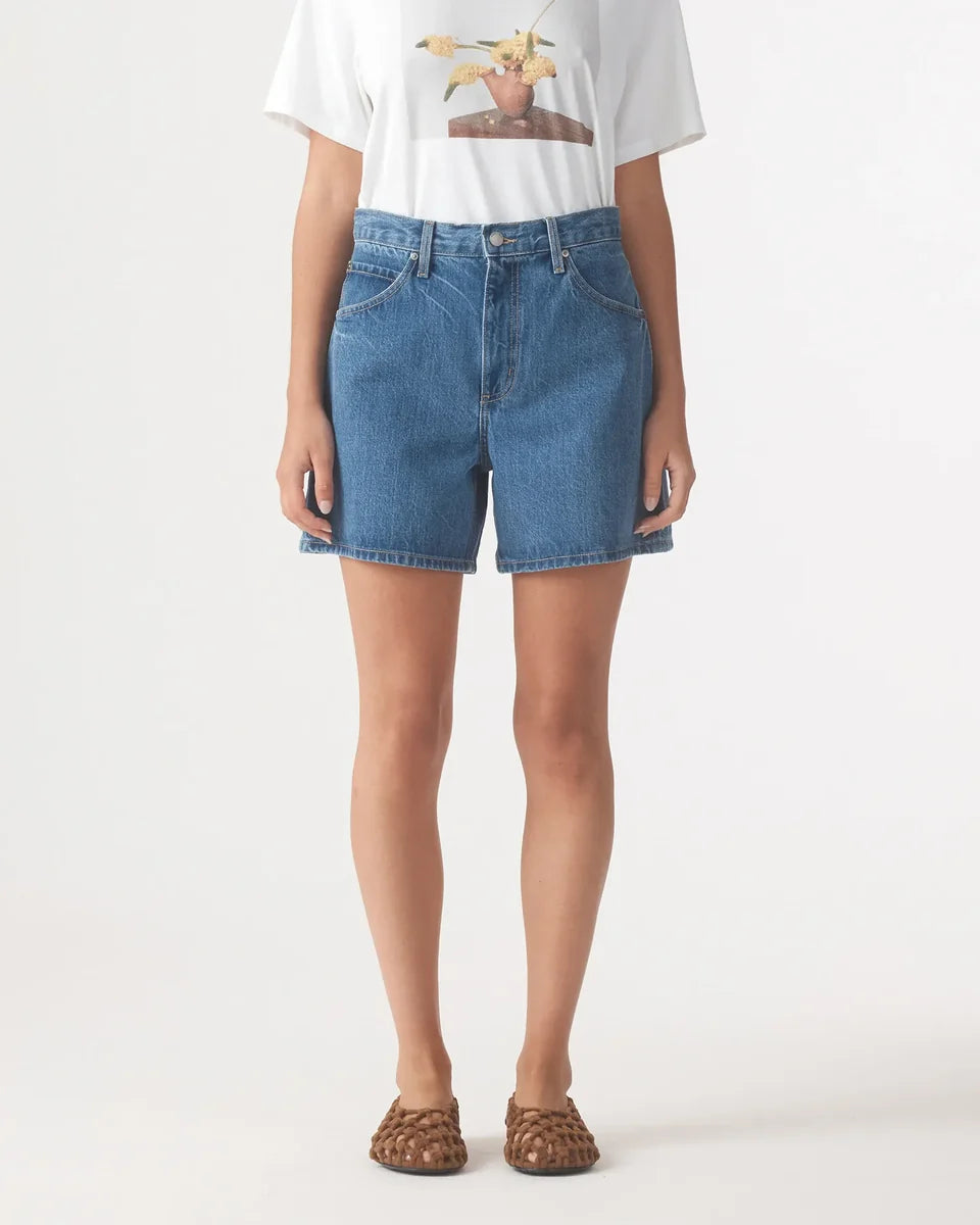 Mira short, bluestone