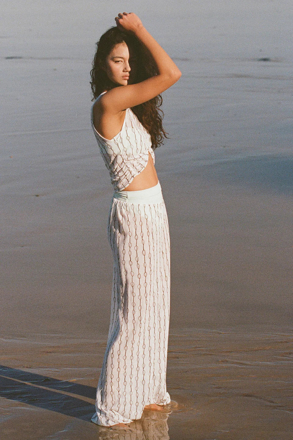 Shell knit pant