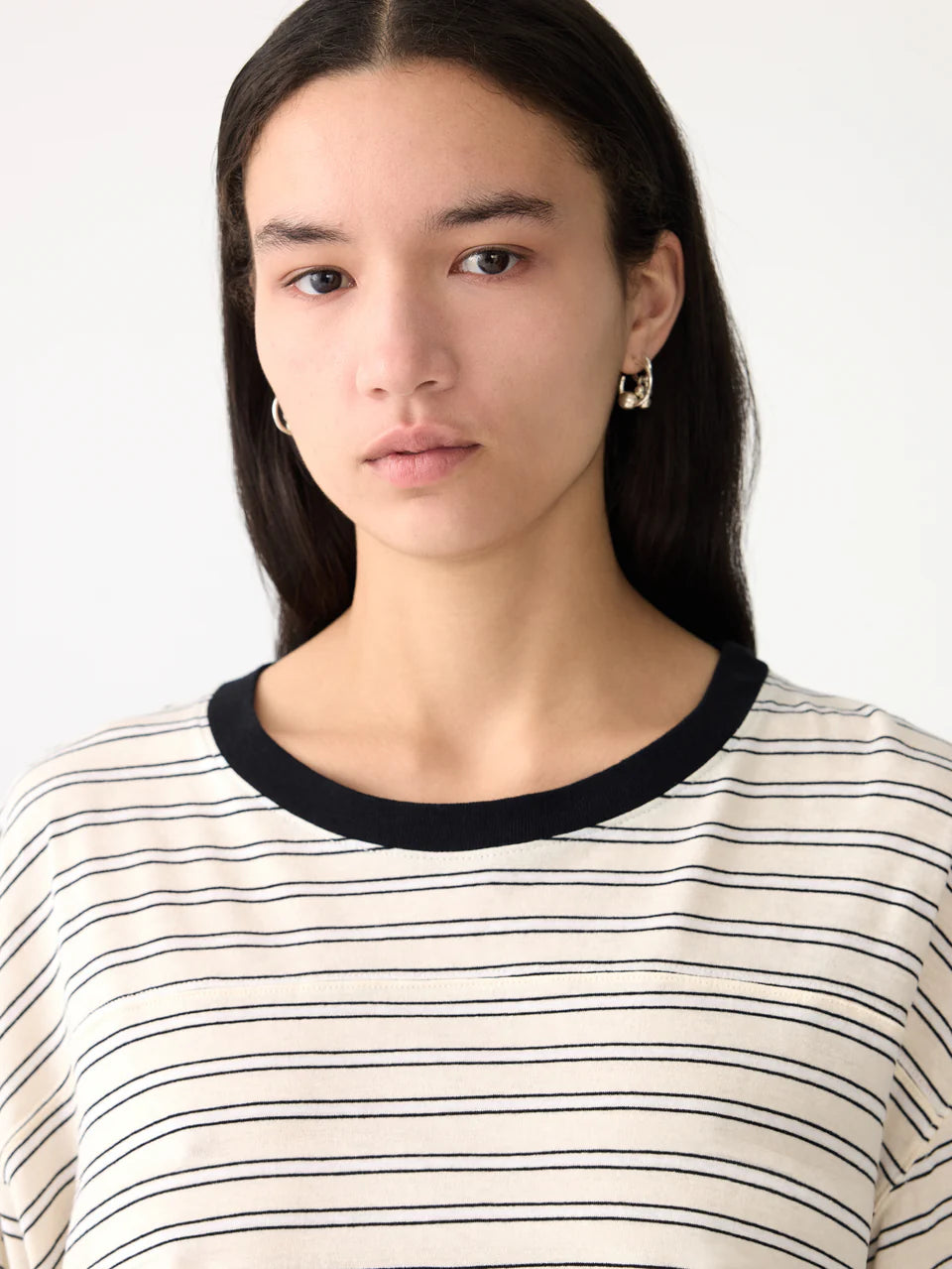 Stripe boxy ss t-shirt