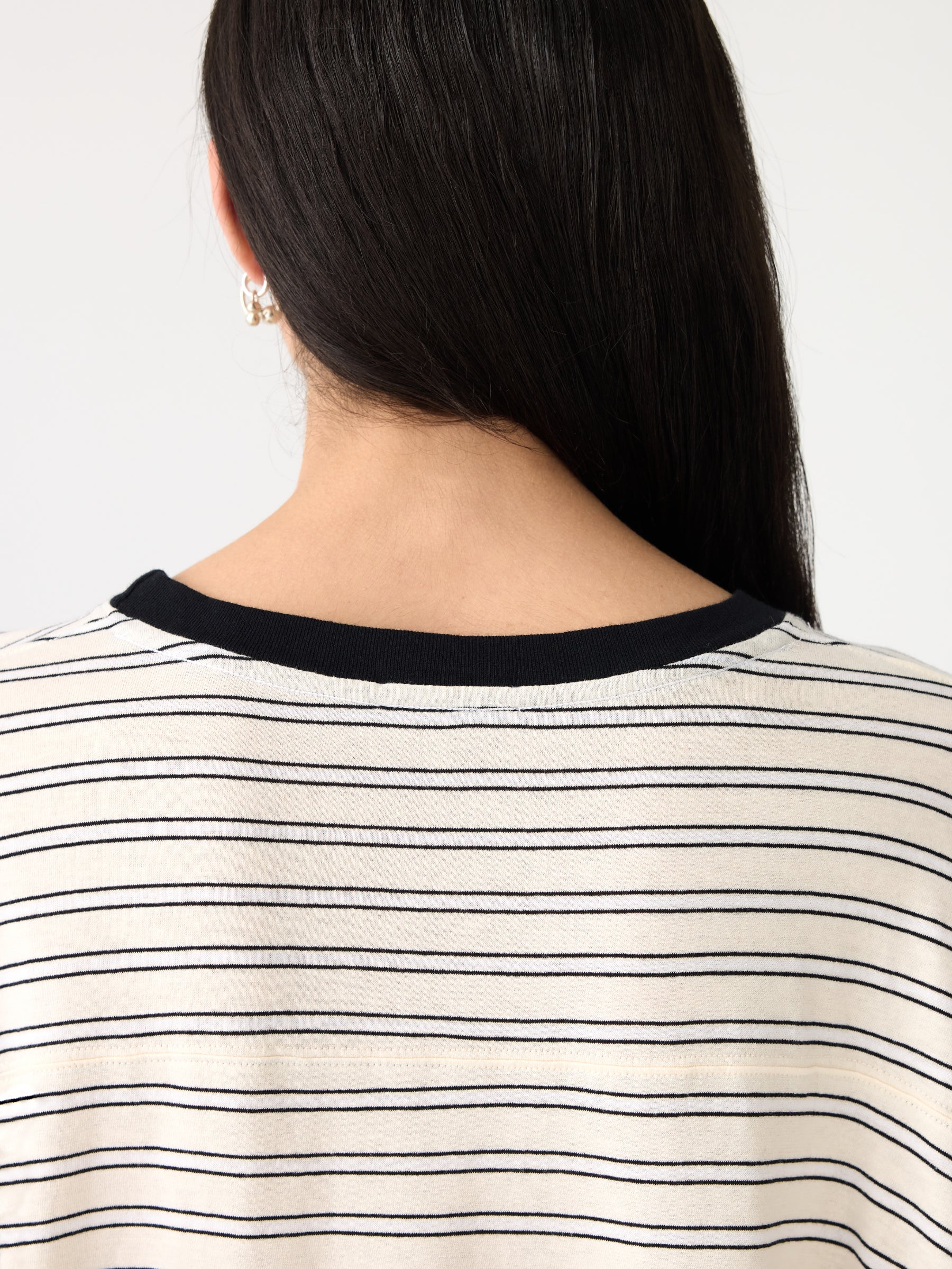 Stripe boxy ss t-shirt