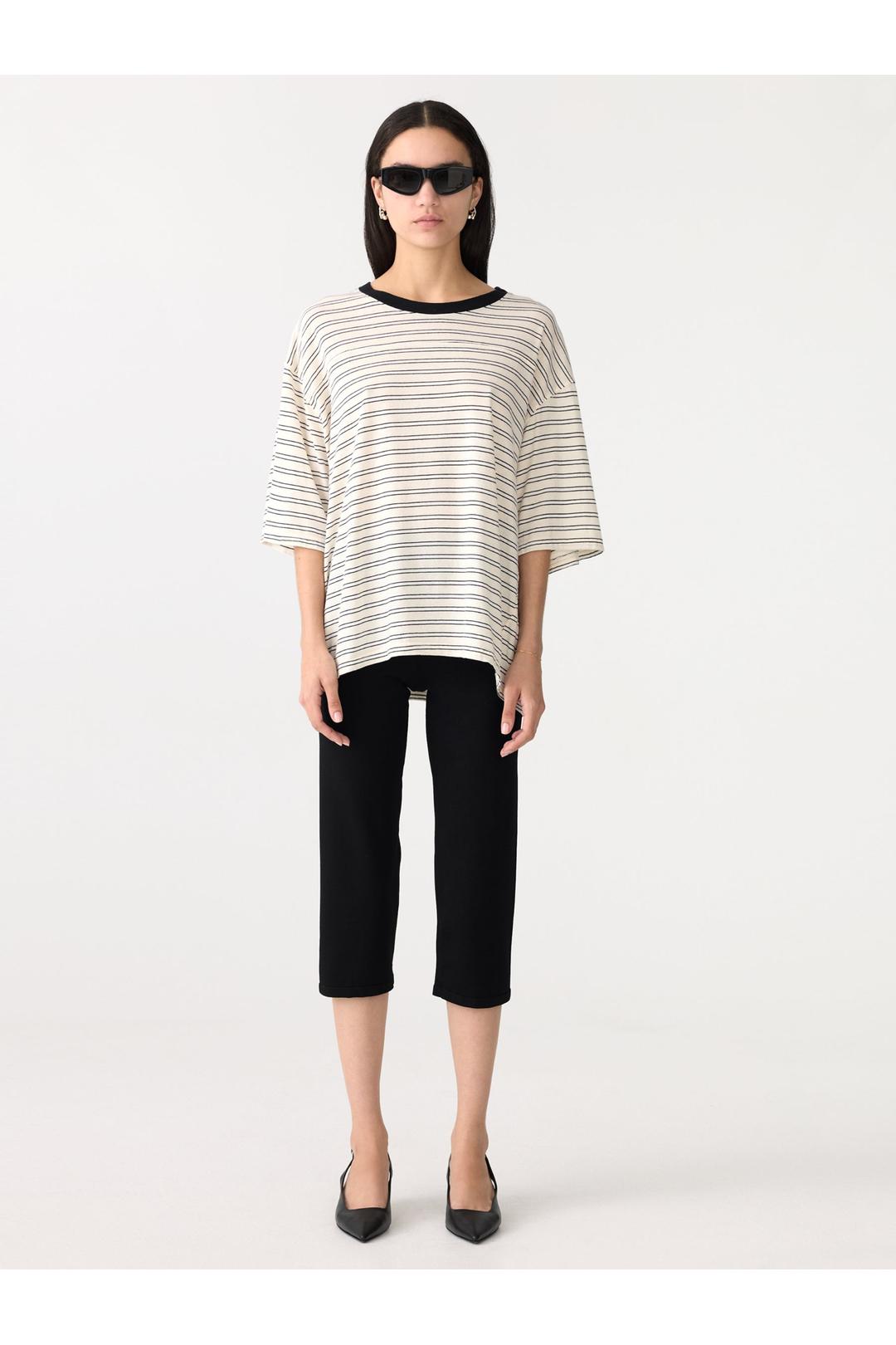 Stripe boxy ss t-shirt