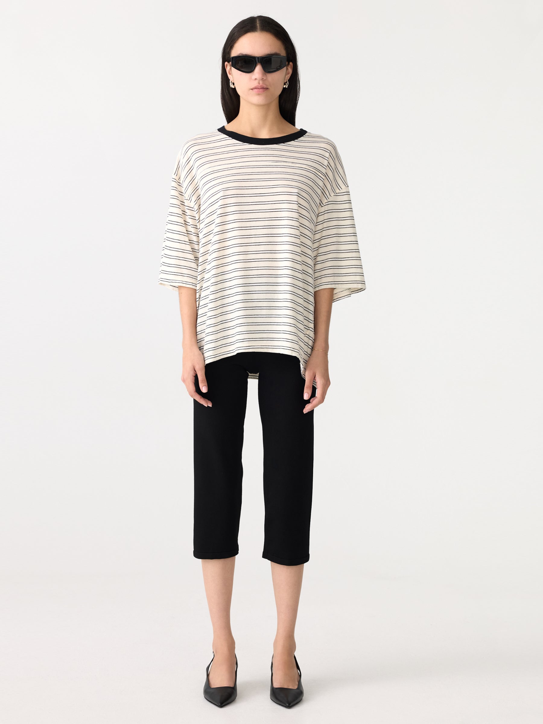 Stripe boxy ss t-shirt