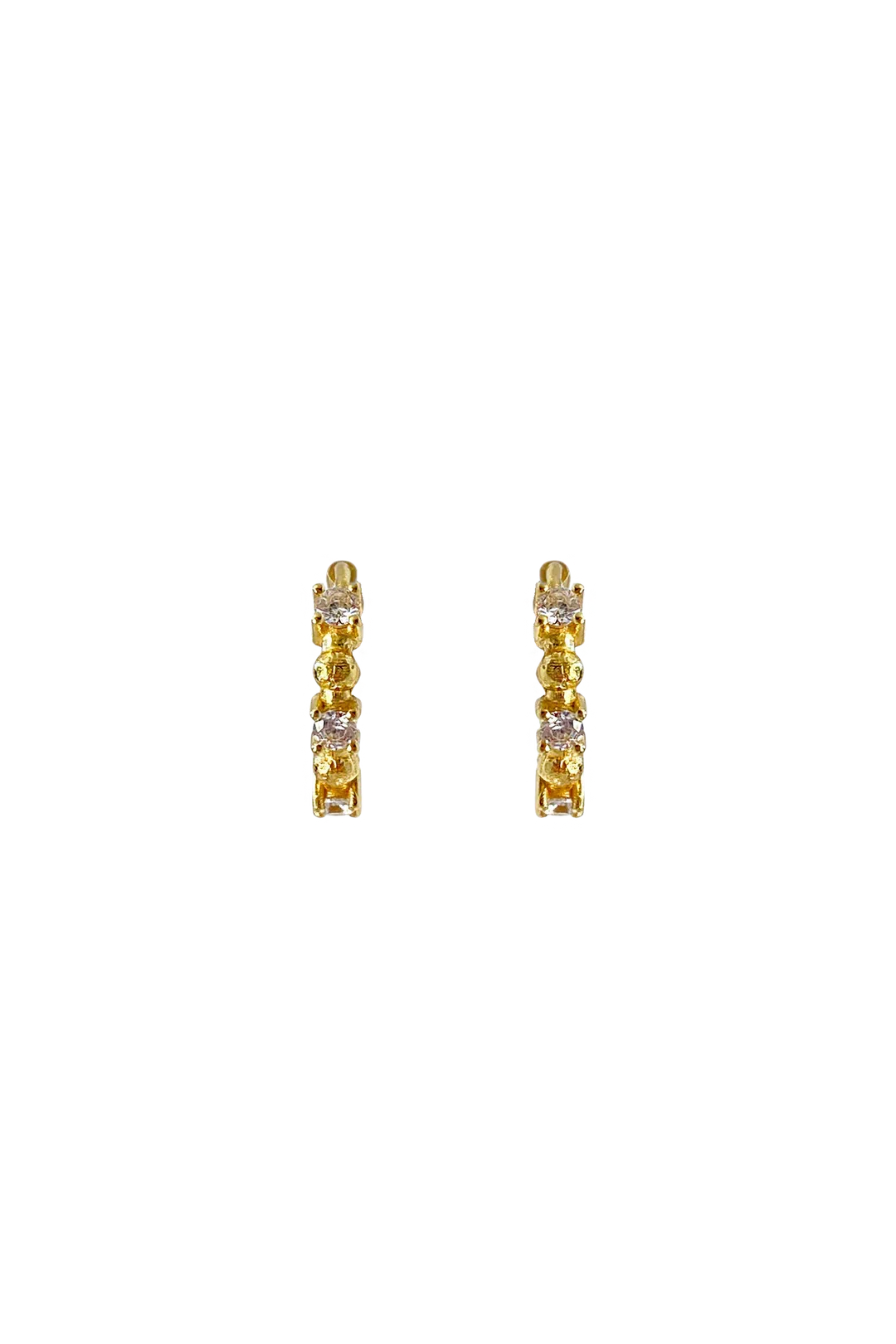 gia earrings, gold