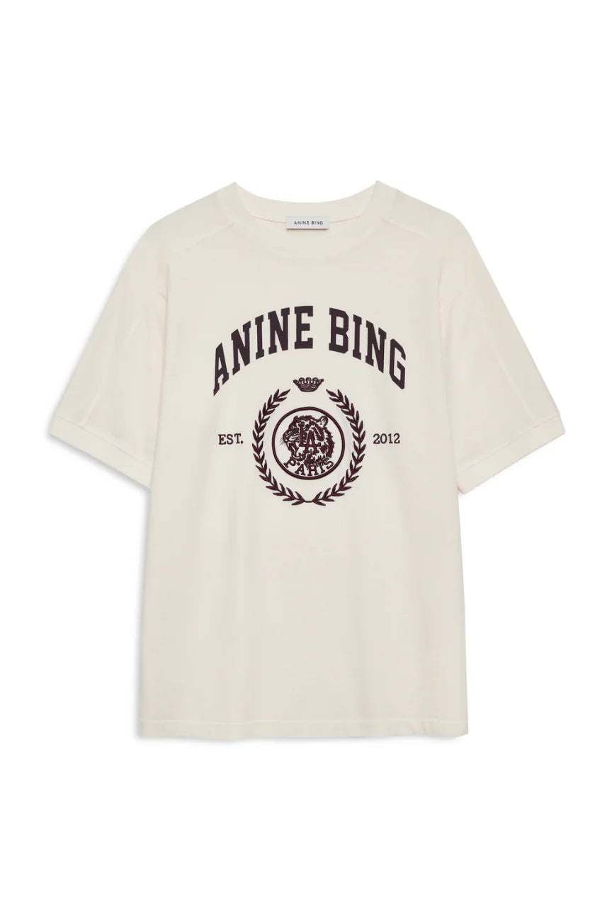 Jaylin tee collegiate, cream