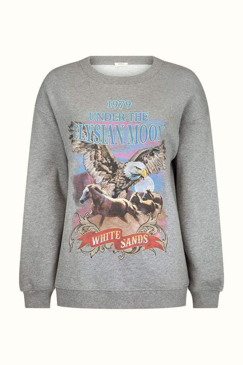 Elysian sweatshirt, grey marle