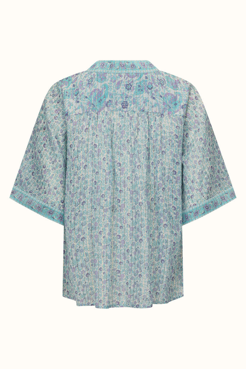 little bird flutter sleeve blouse, sky