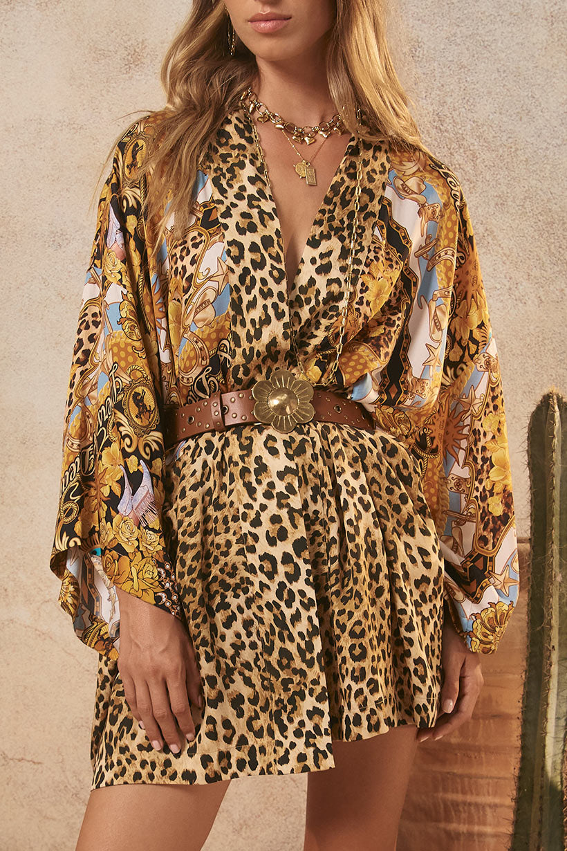 Lovers & Dreamers Short Robe - Gold