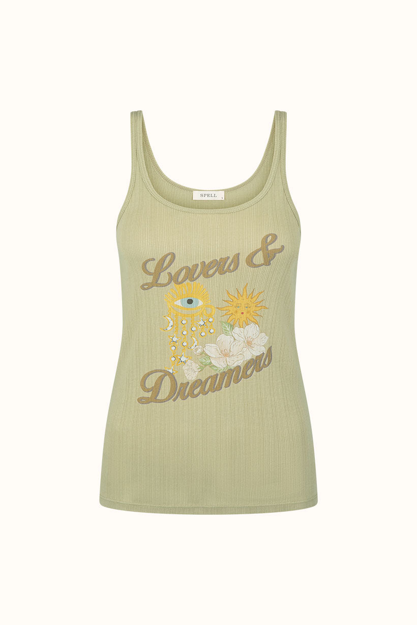 Lovers & Dreamers Singlet - Sage