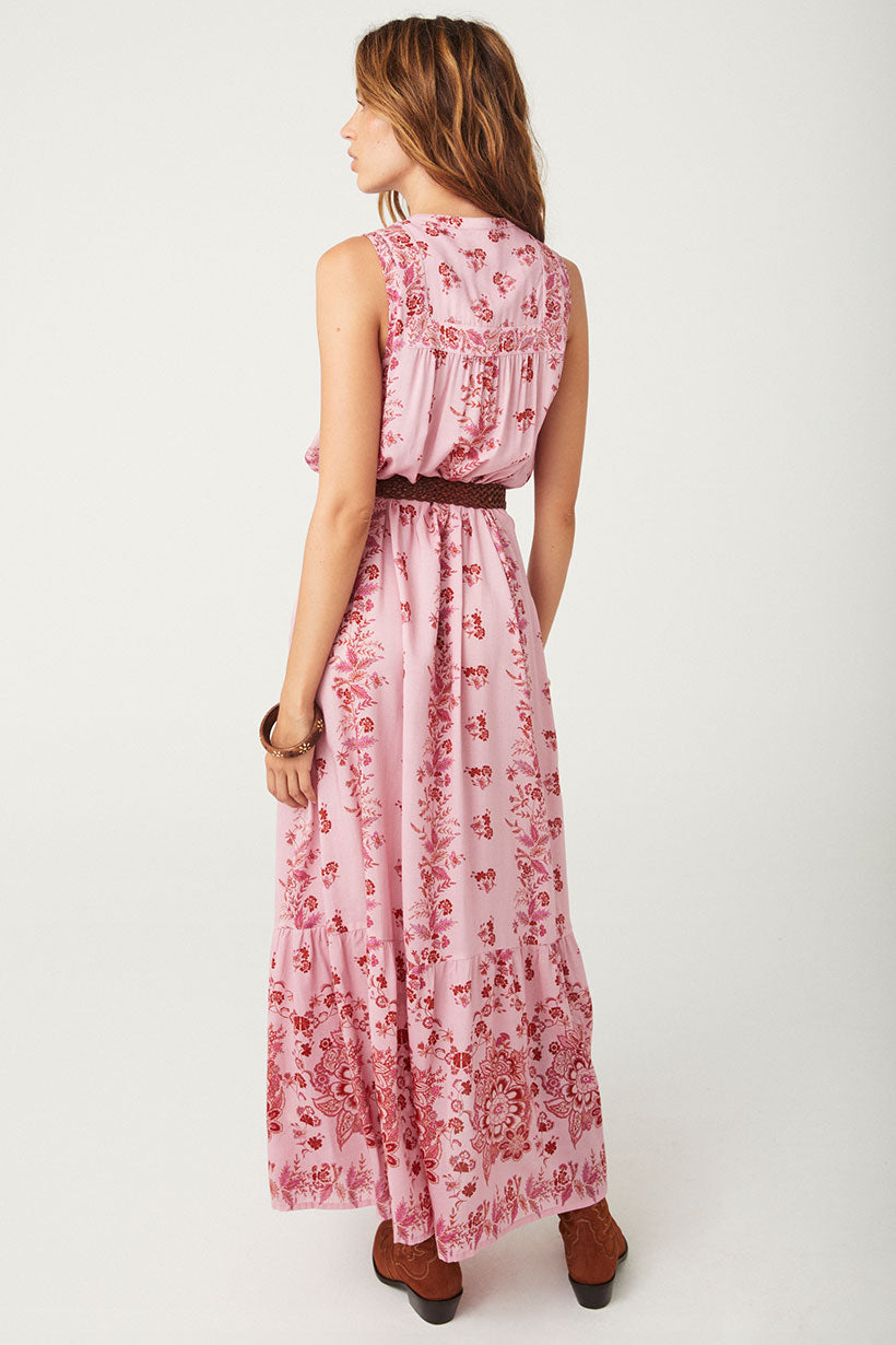 Rebel Spirit Button Through Maxi Dress - Zinnia