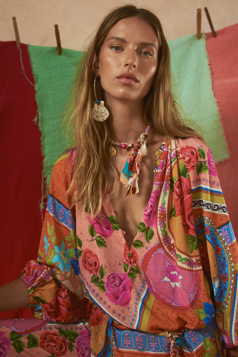 Aphrodite blouse, rose