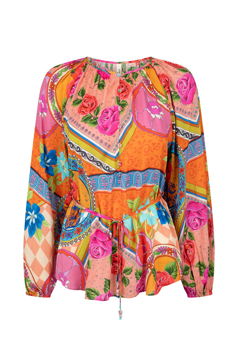 Aphrodite blouse, rose