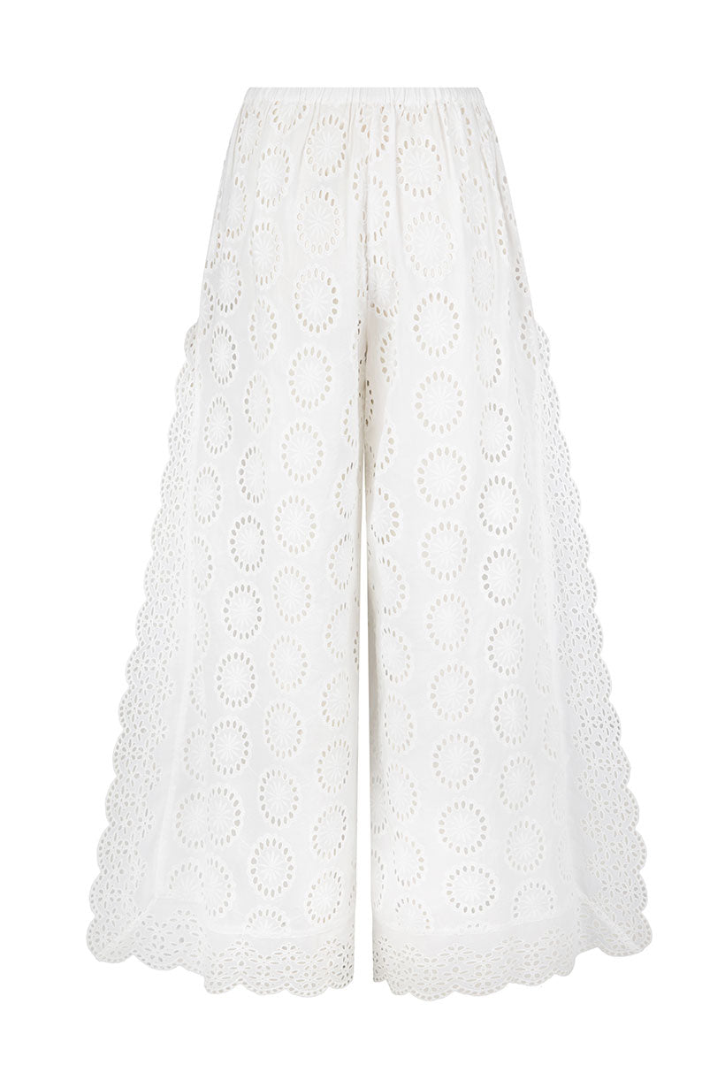 Yaya lace pant, antique white