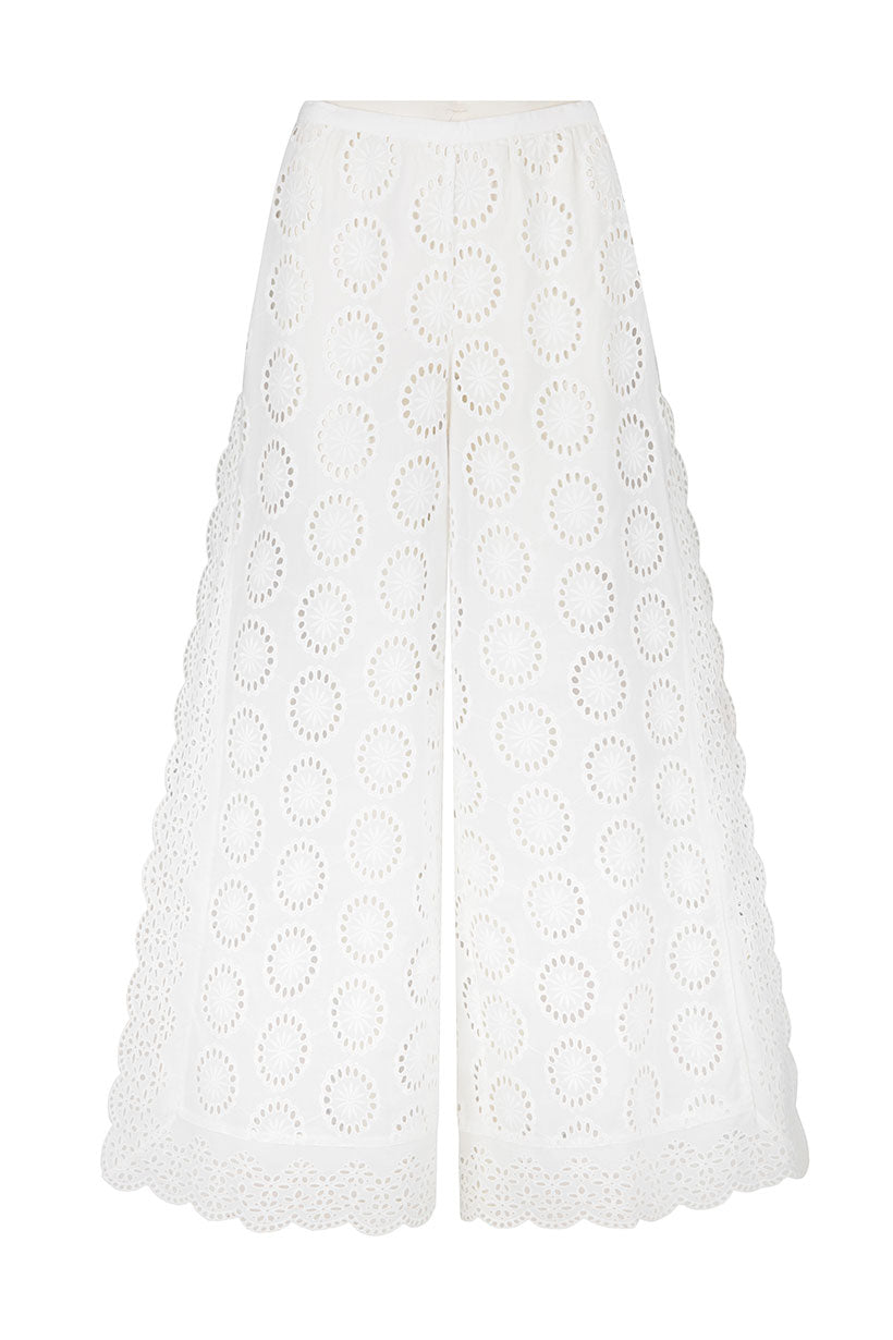 Yaya lace pant, antique white