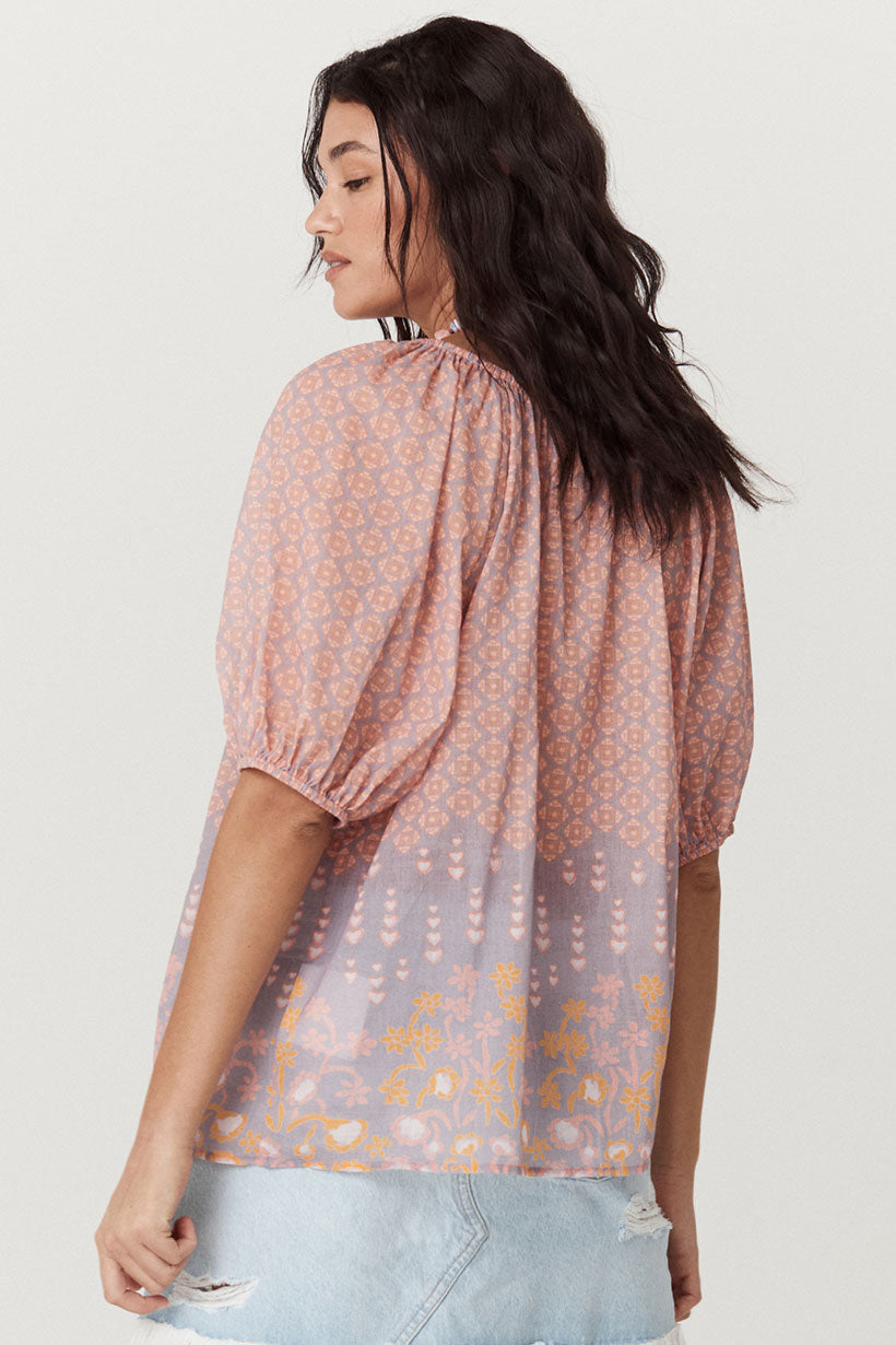 sweet nothings short sleeve blouse, sugar plum