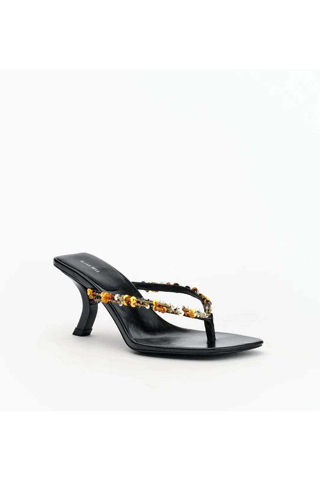 Teya, black oily crinkle leather