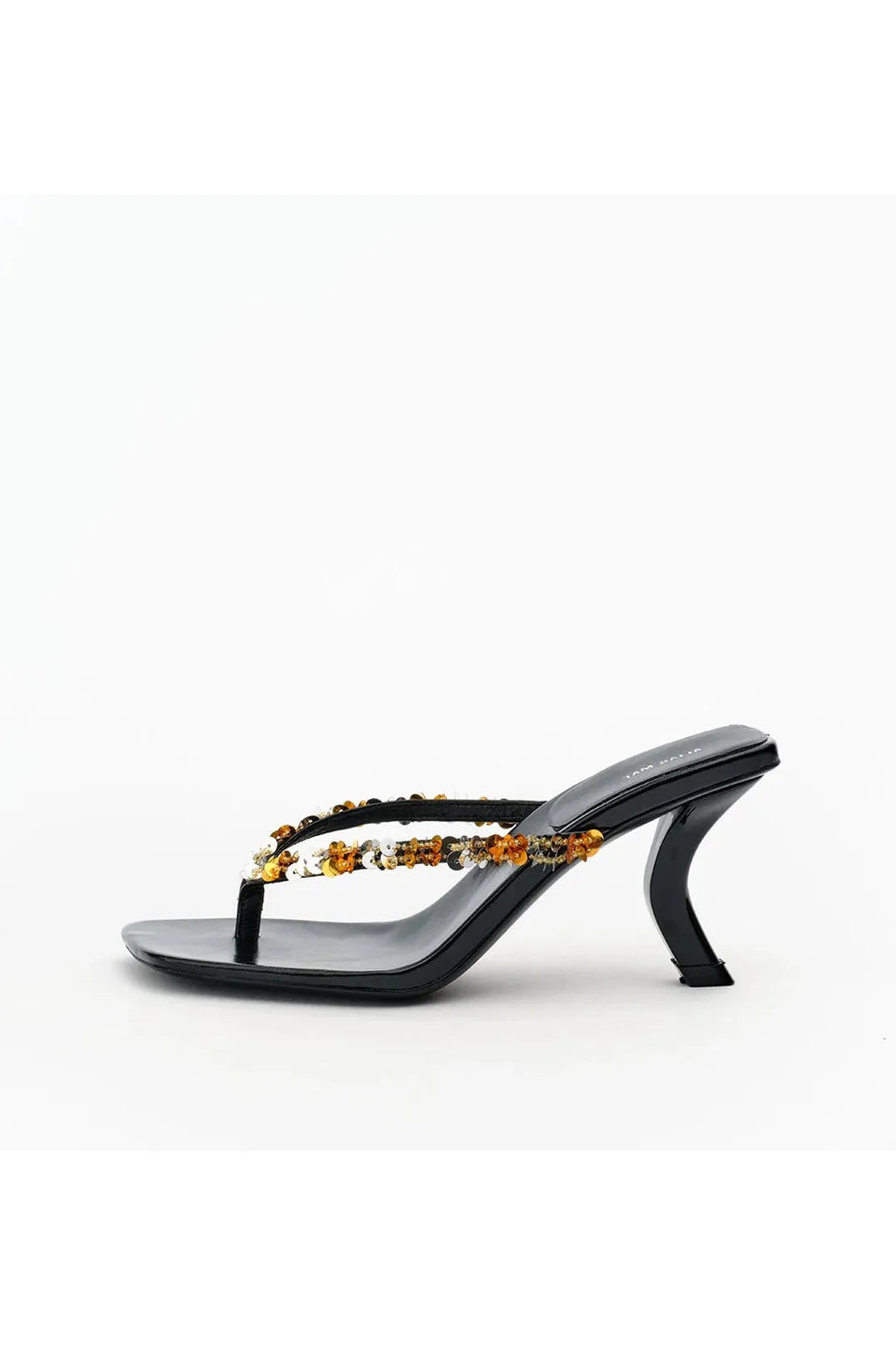 Teya, black oily crinkle leather