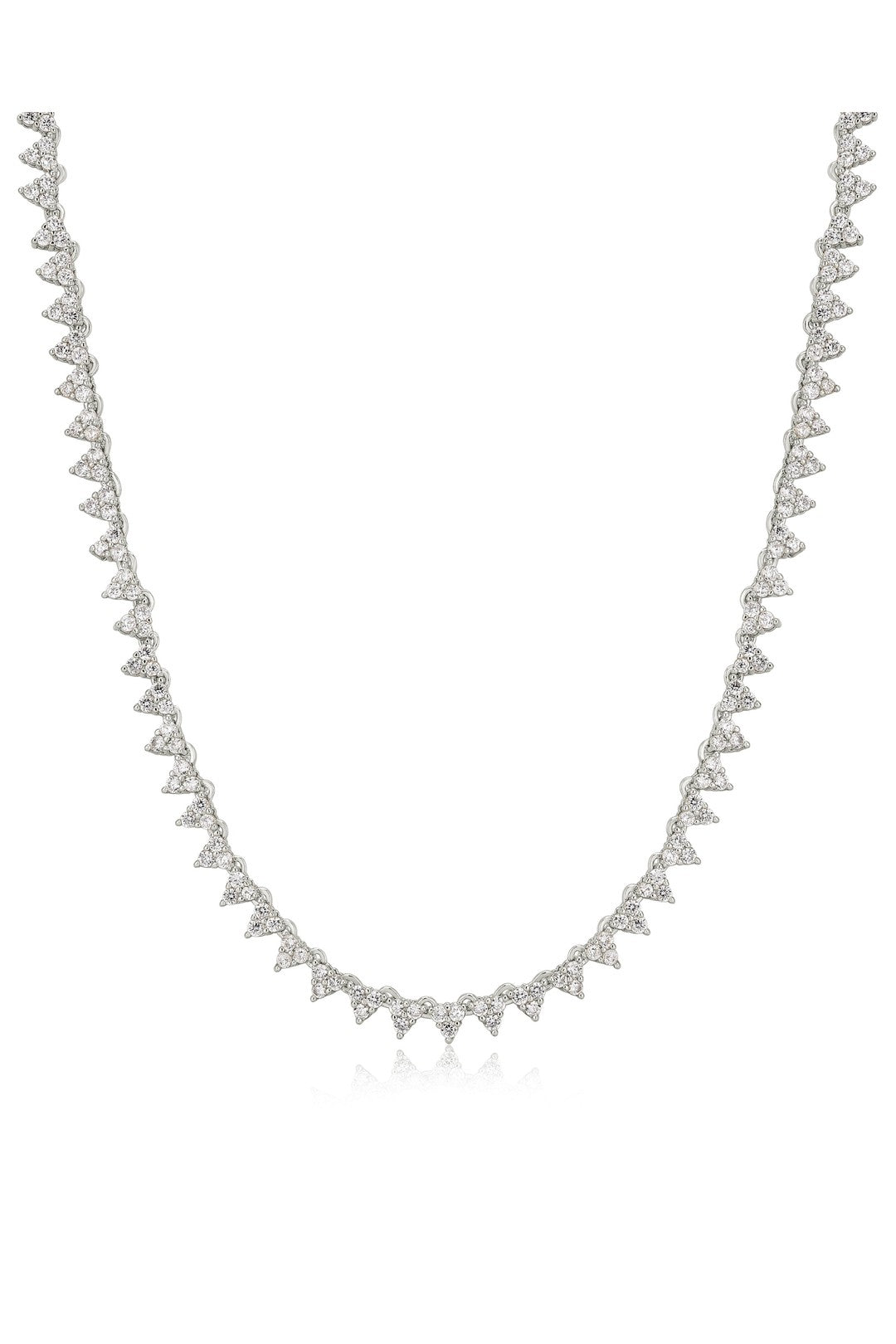 The Isabelle stud necklace, silver