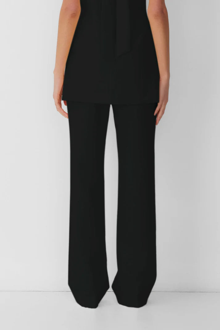 Irida bootcut pants, black