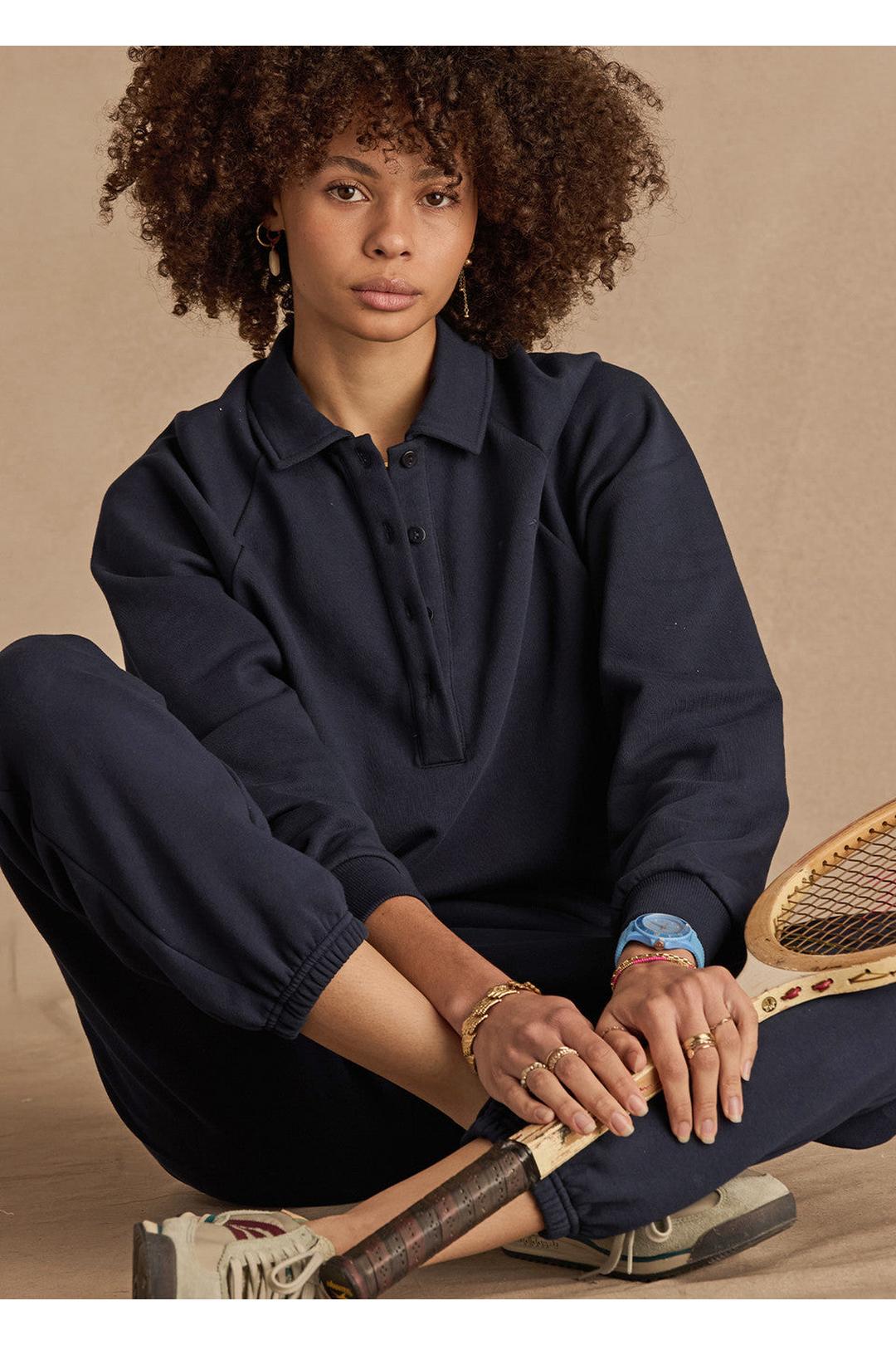 Collared elle polo, navy