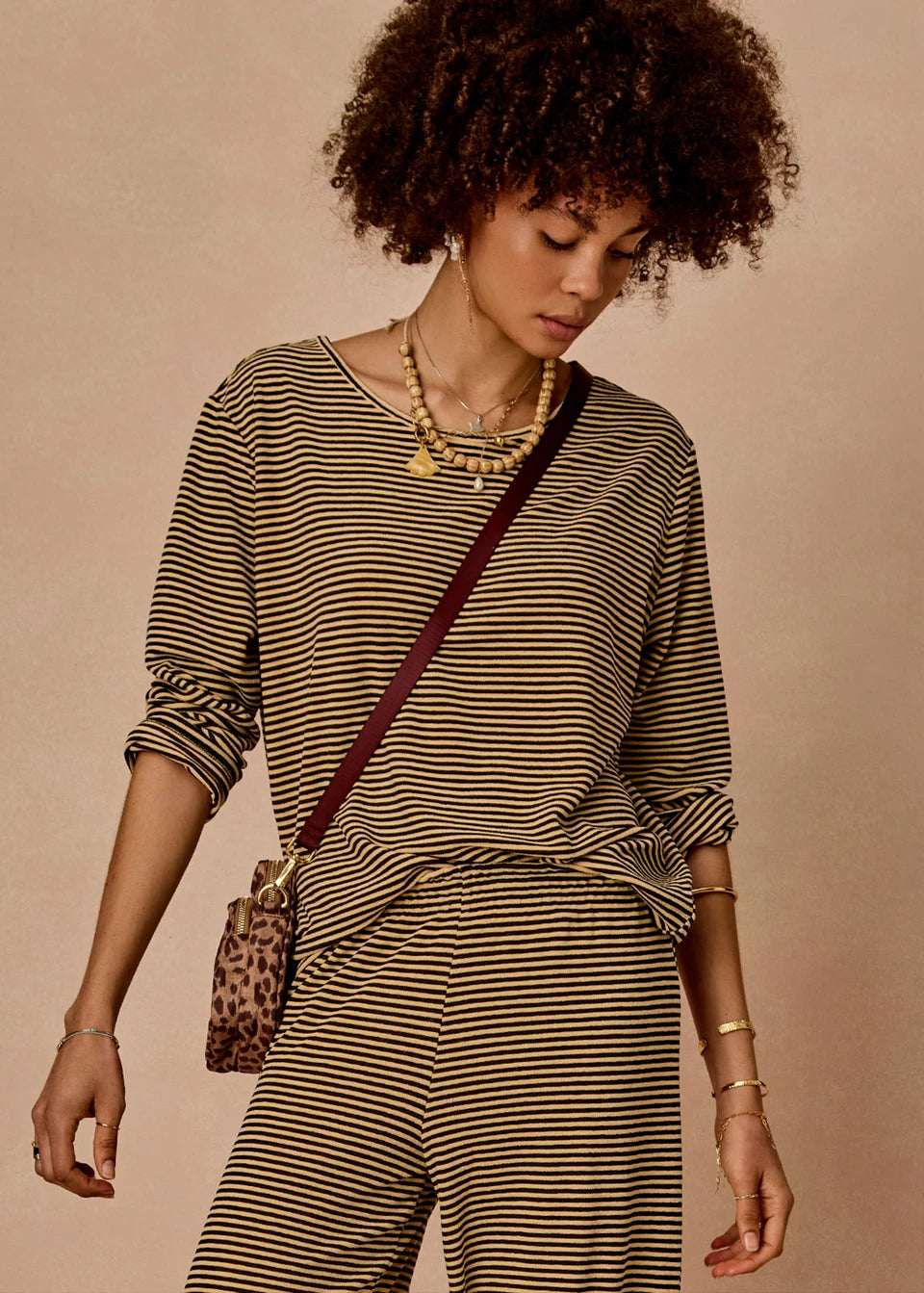 Santos rio long sleeve top, stripe