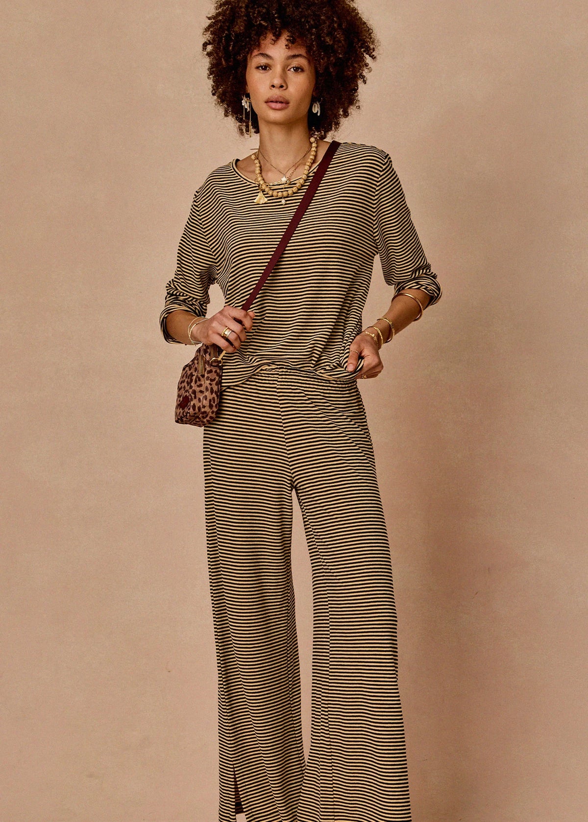 Santos rio long sleeve top, stripe