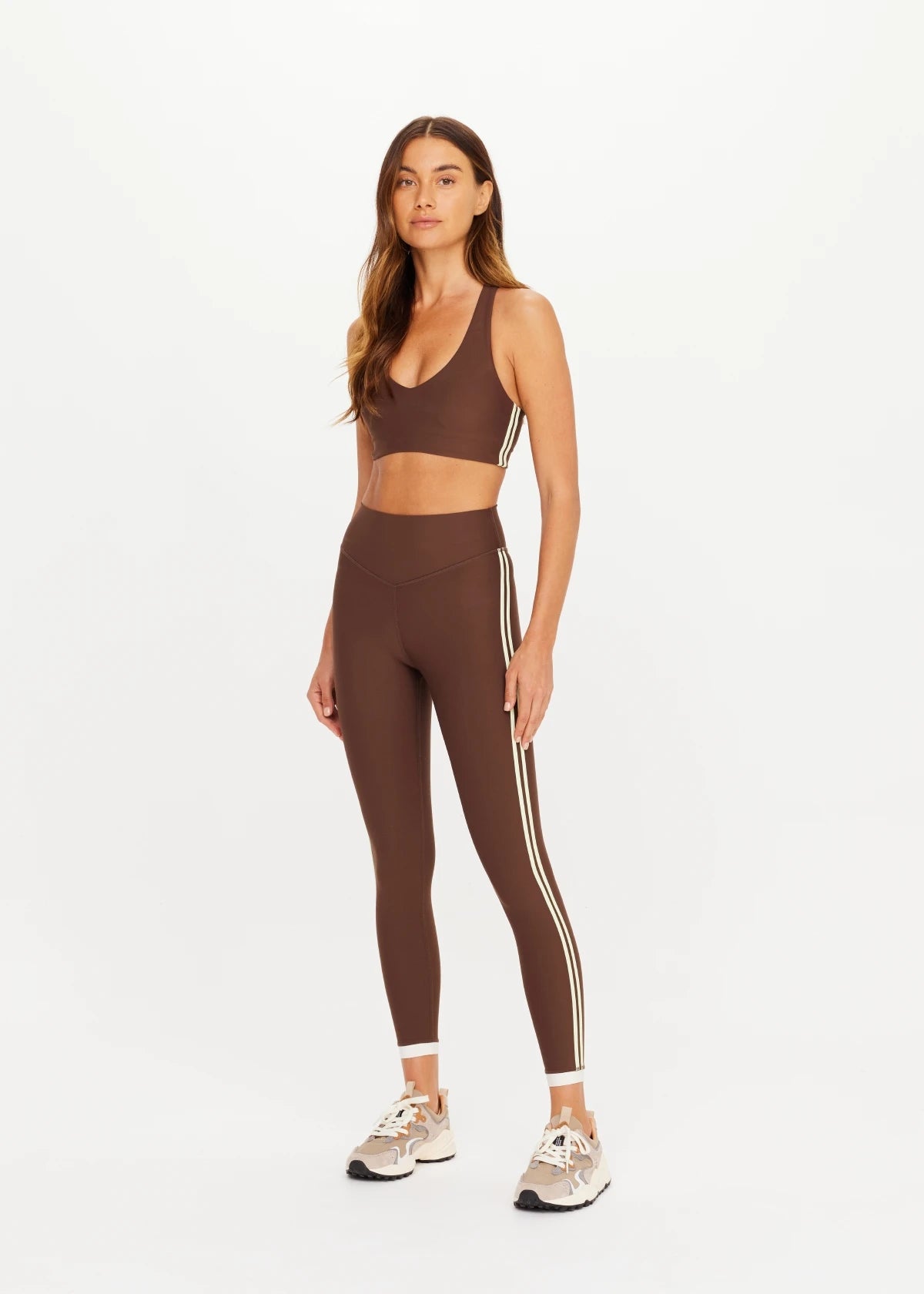 Daytona 25inch high midi pant, chocolate