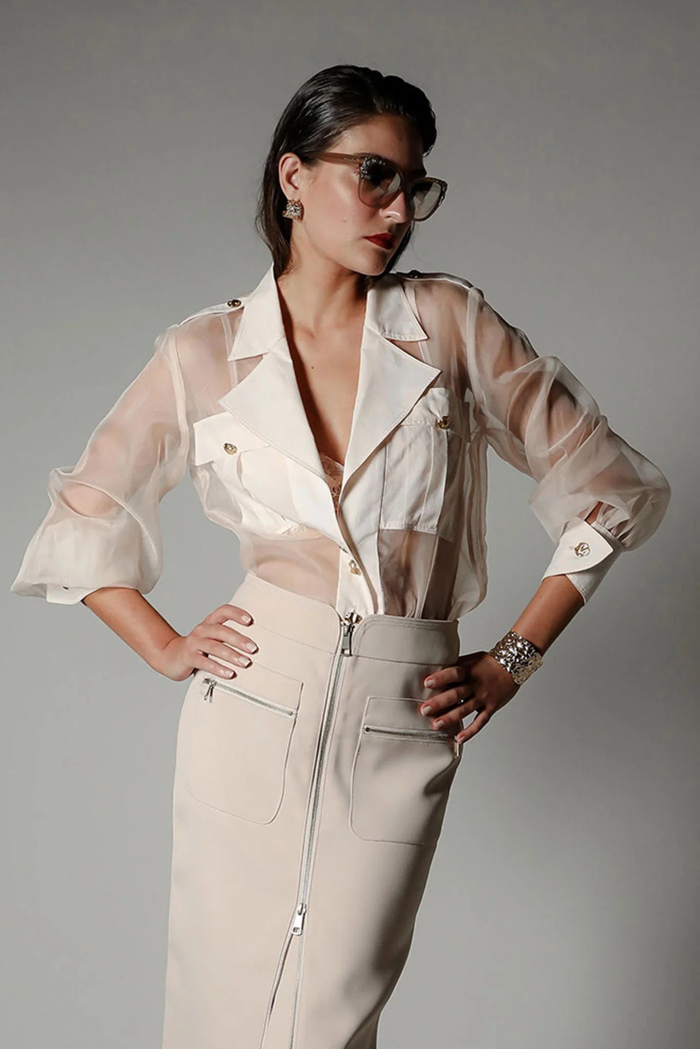Lumier blouse, blush