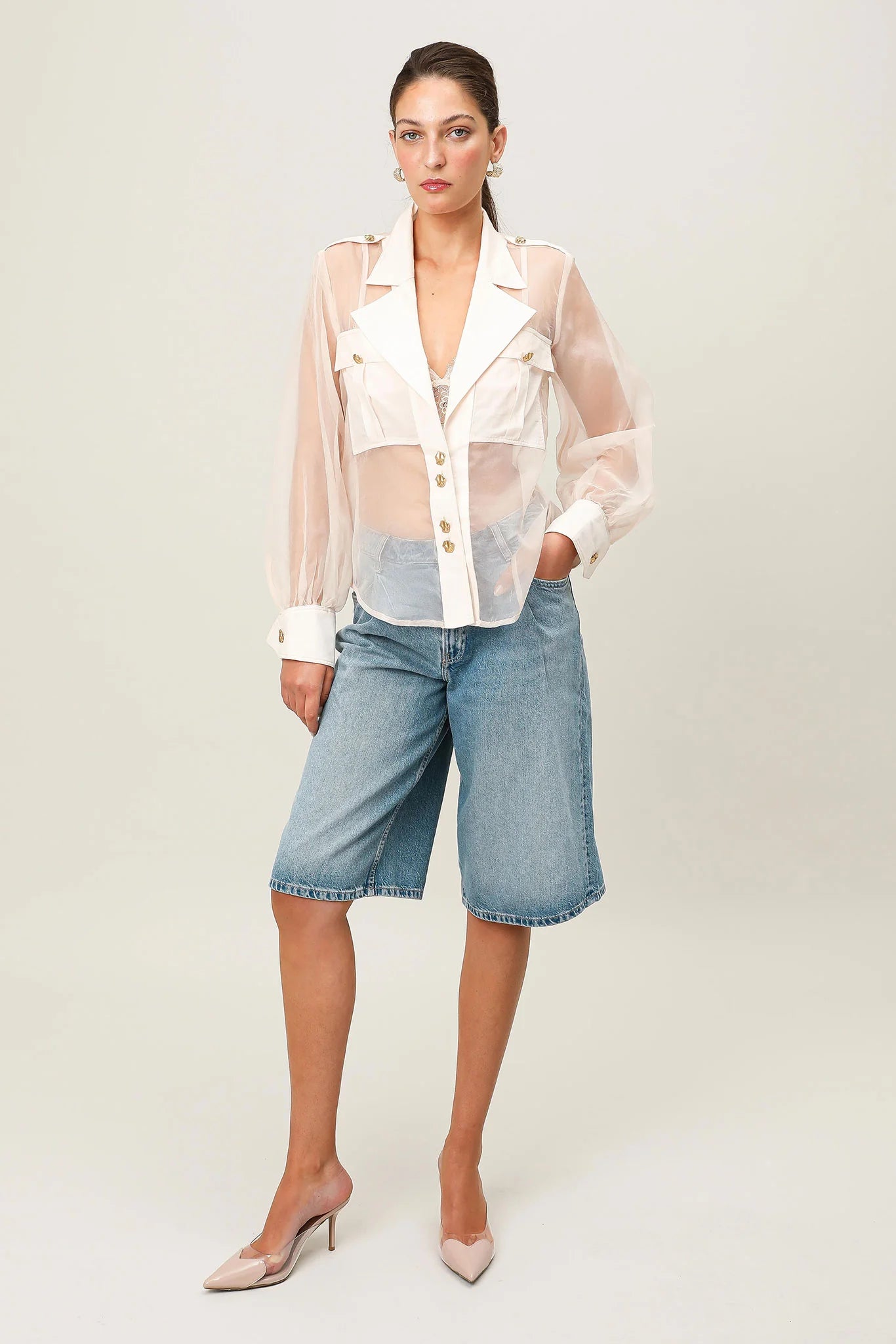 Lumier blouse, blush