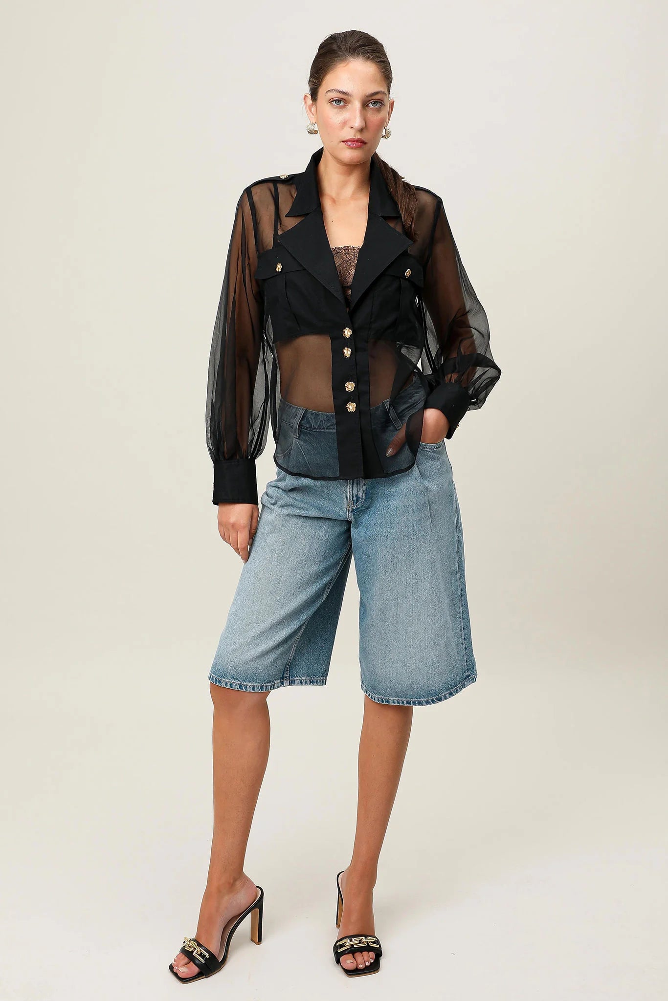 Lumier blouse, black