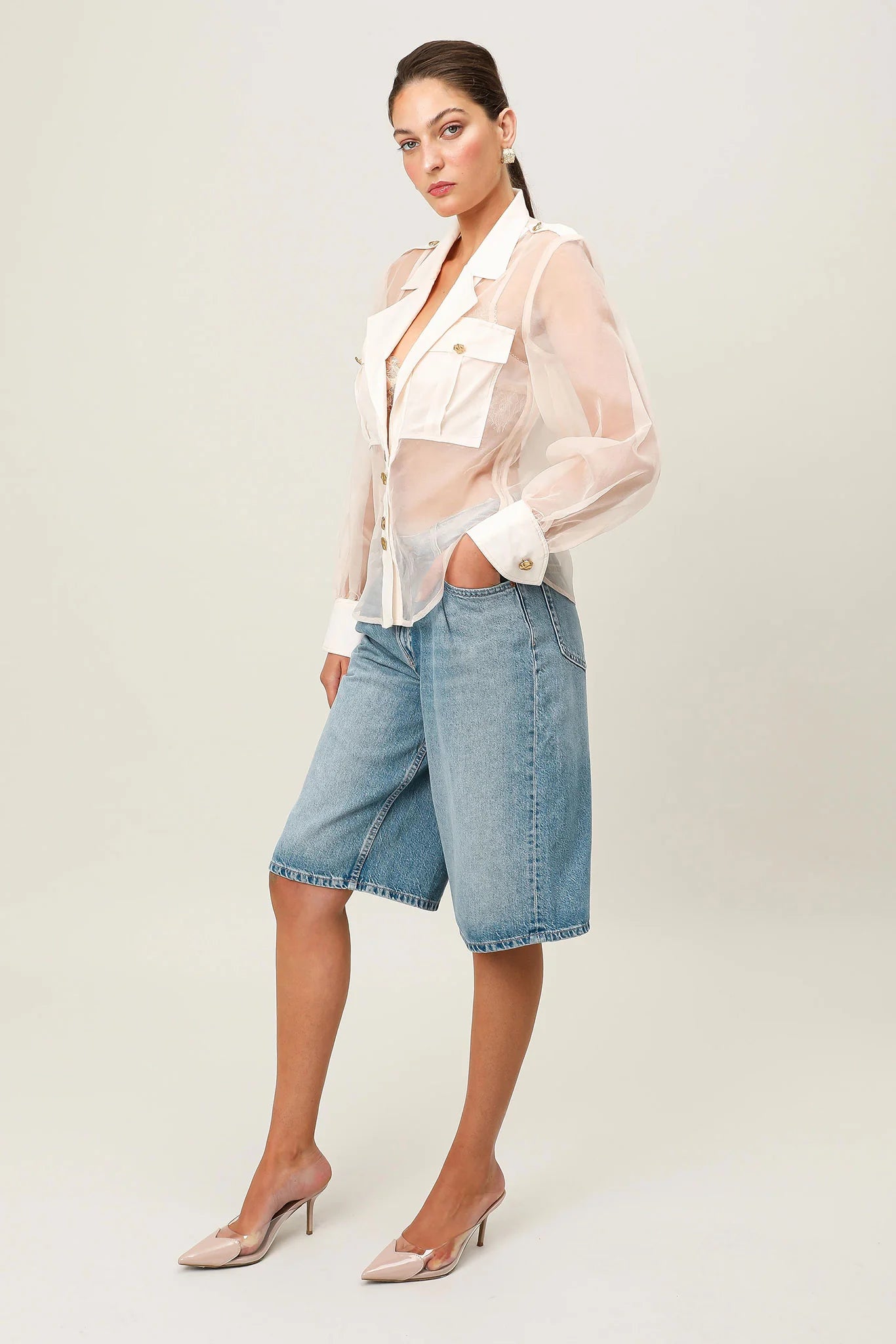 Lumier blouse, blush