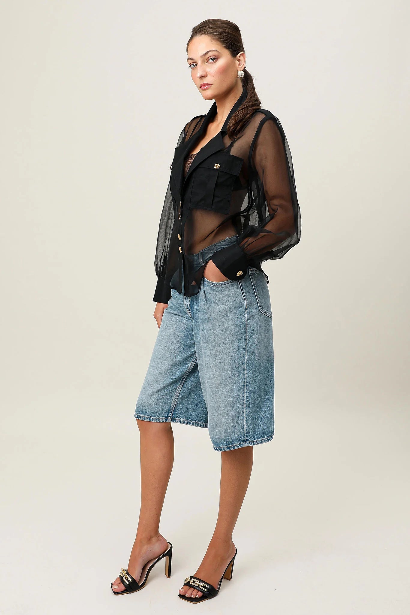 Lumier blouse, black