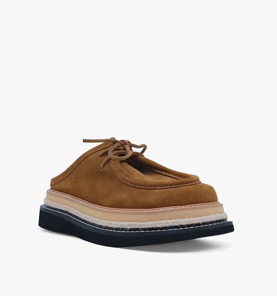 Veronique, mocha suede