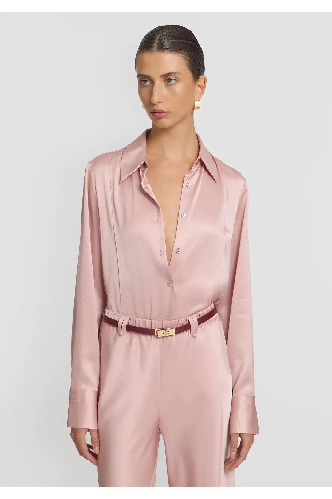 Solstice shirt, tinted rose