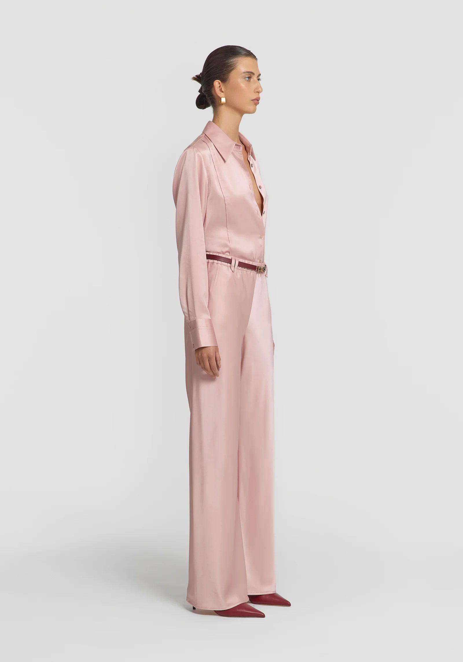 Solstice shirt, tinted rose
