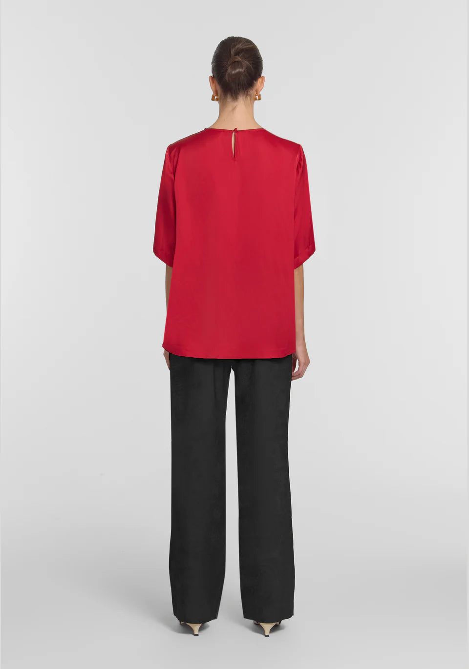 Elysian tee, sunset red