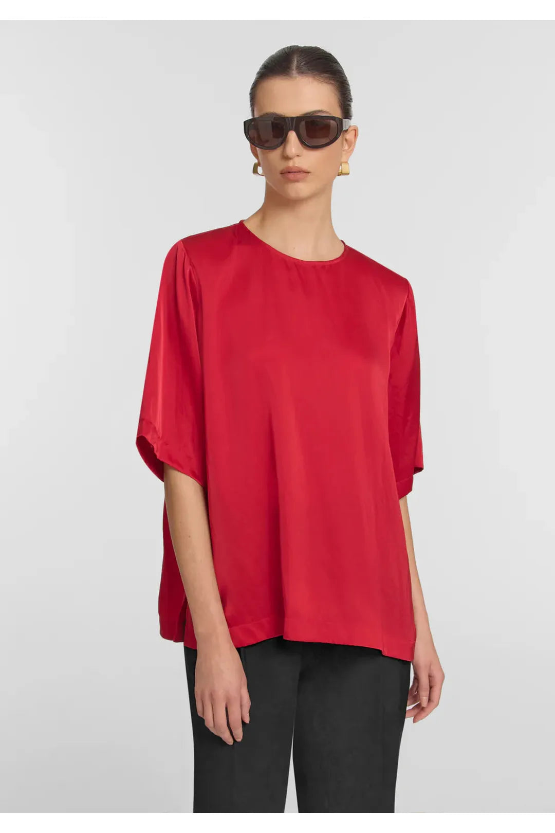 Elysian tee, sunset red