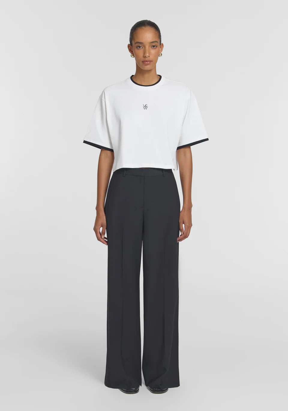 Drexel tee, white/black