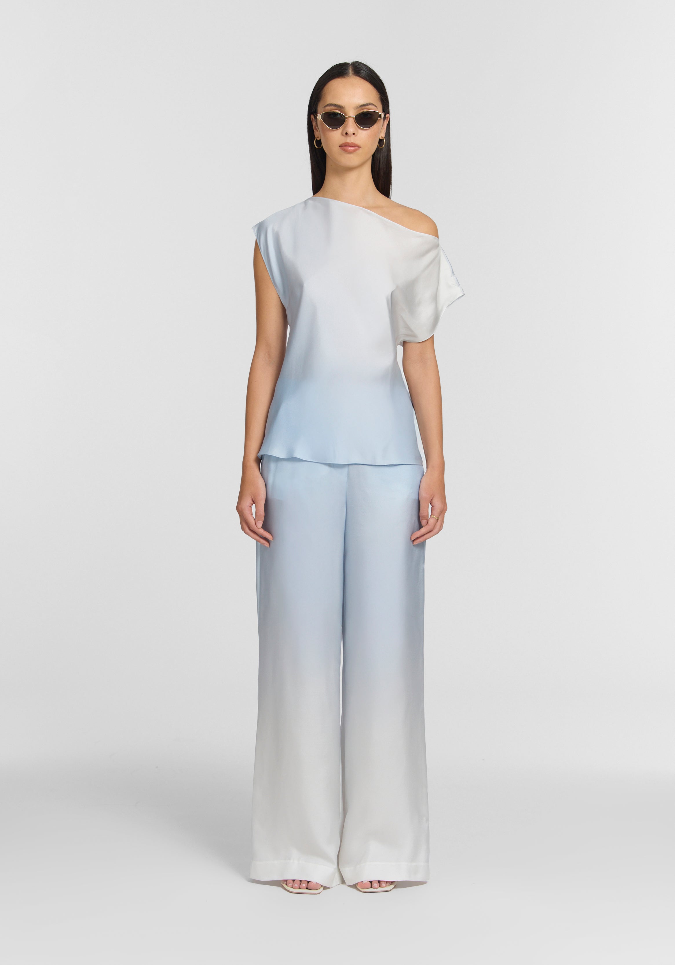 Rosemary top, ocean ombre