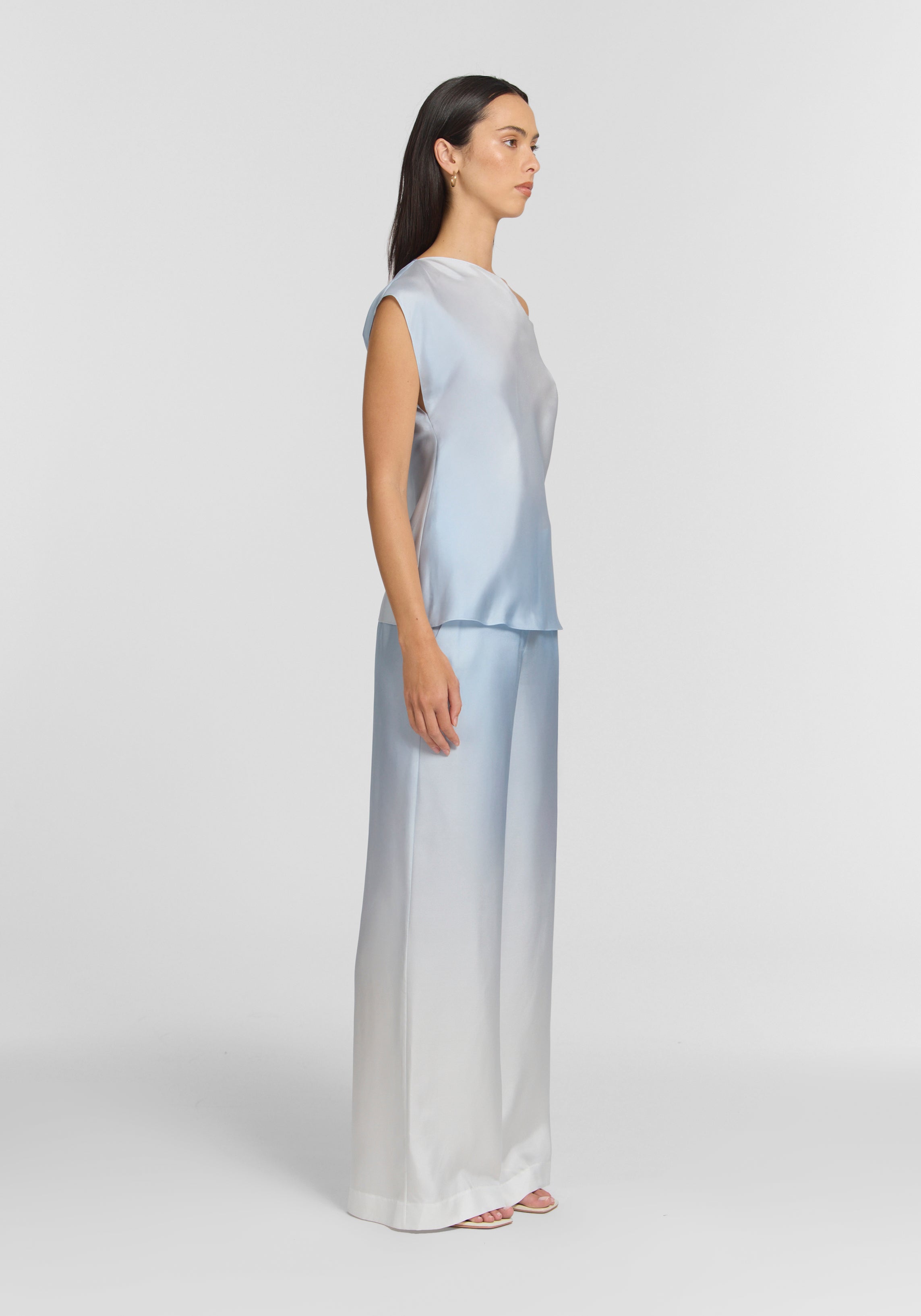 Rosemary top, ocean ombre