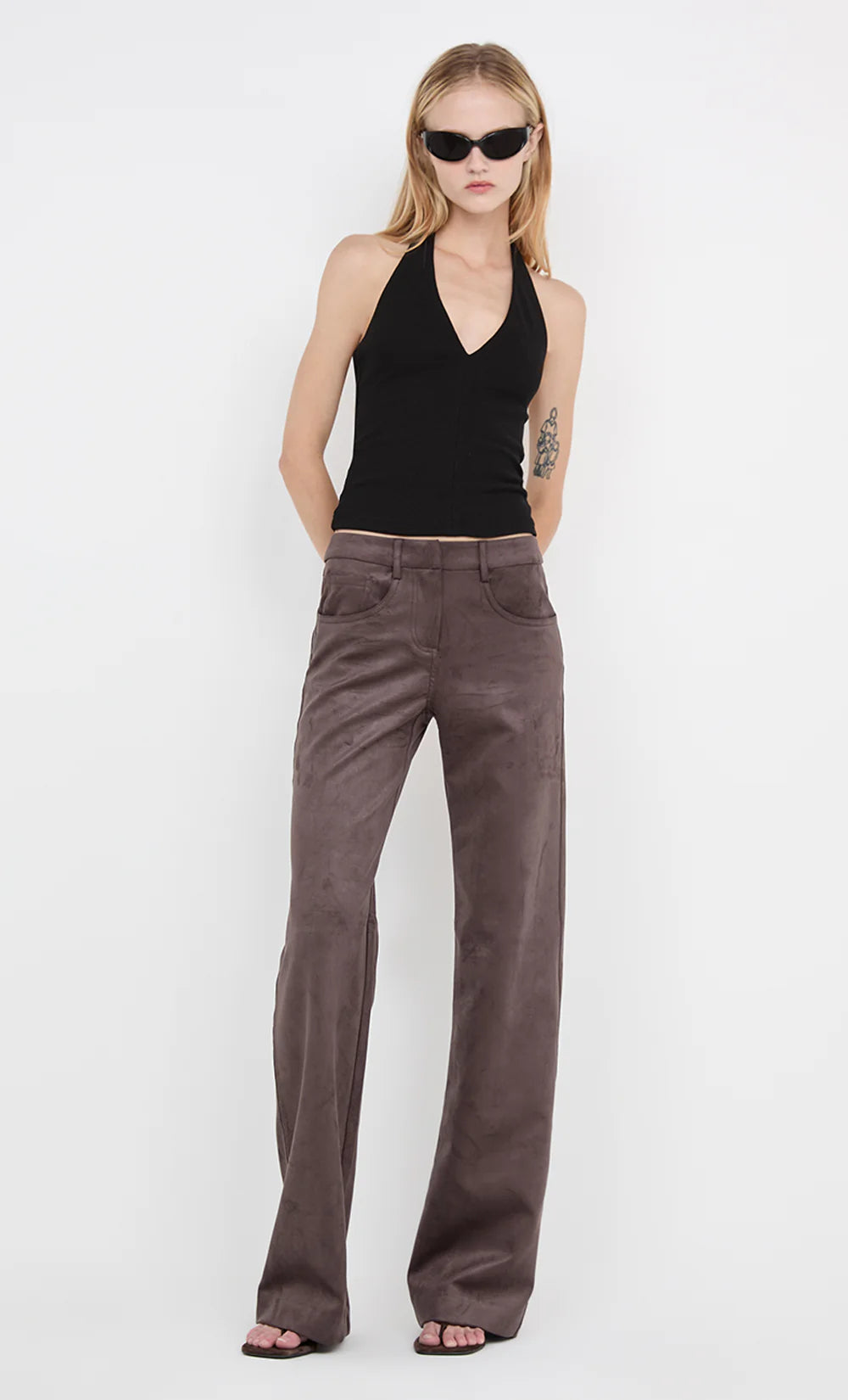 Ione halter top, black