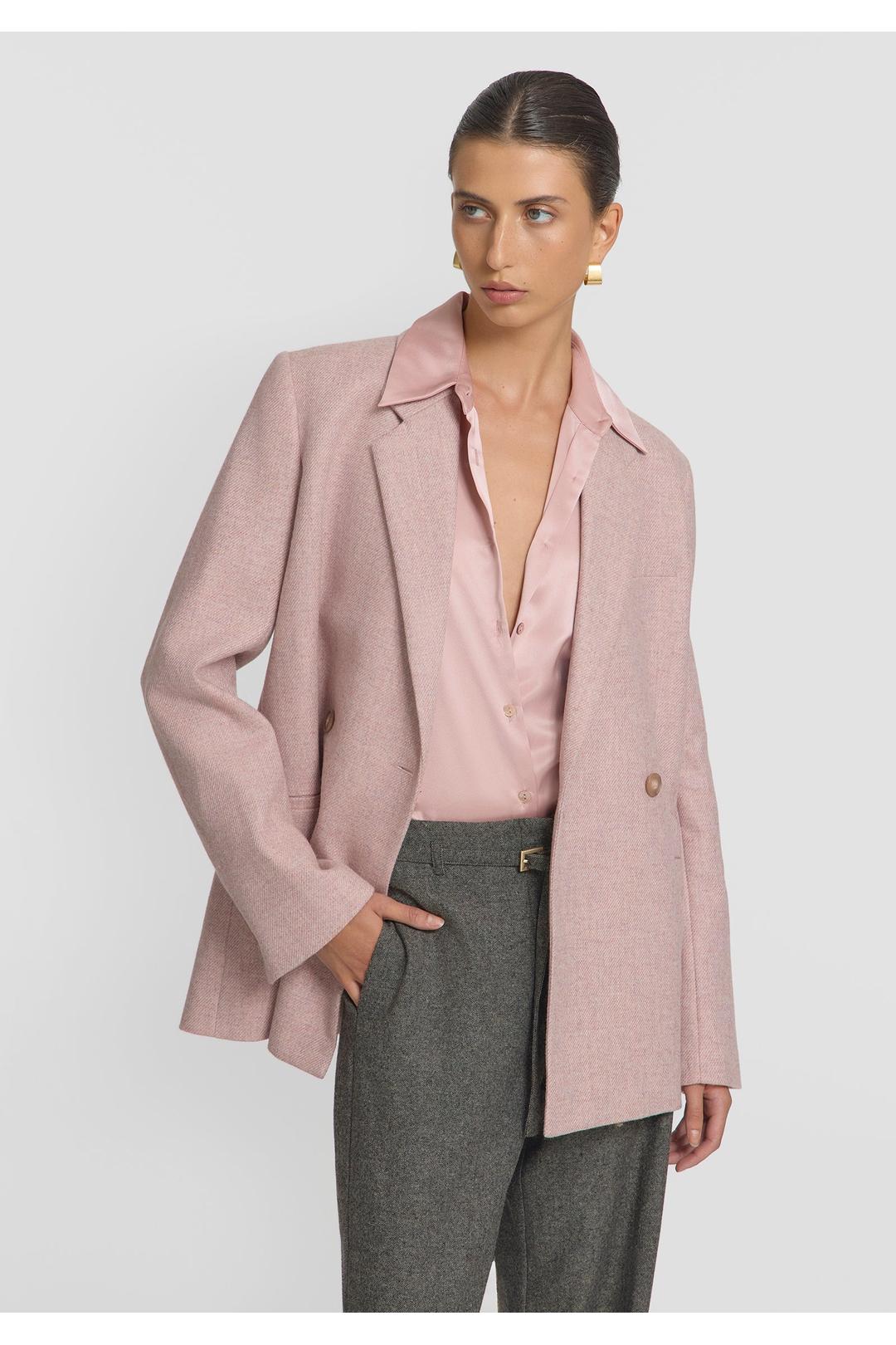 Prosperity blazer, tinted rose