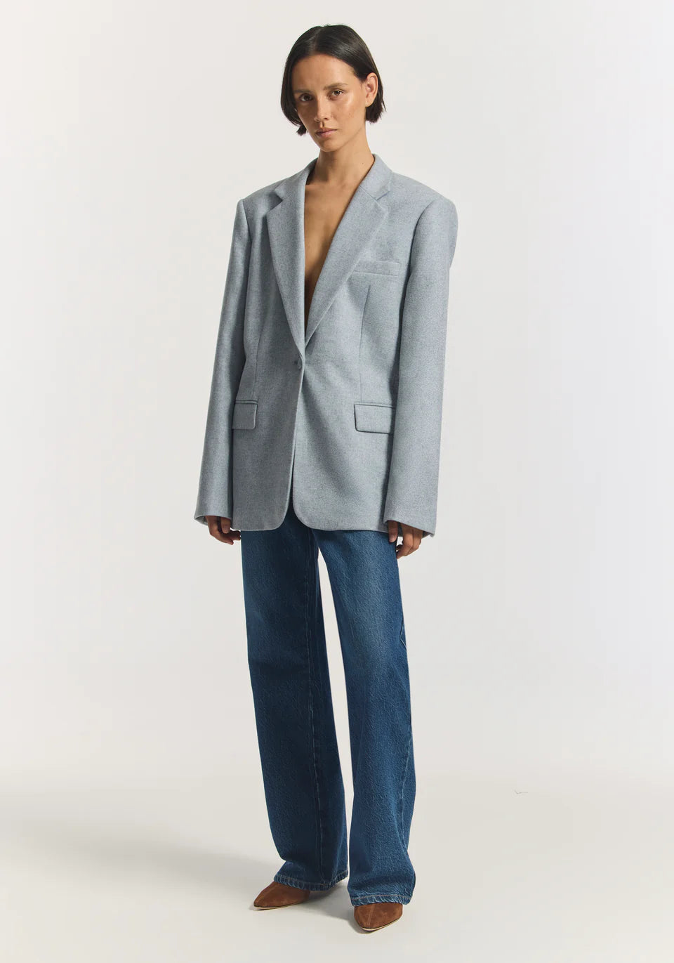 Sensation wool blazer, portrait blue